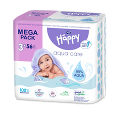 Baby mega pack čistiace obrúsky Aqua care 3 x 56 ks