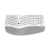 DELUX Bezdrátová ergonomická klávesnice Delux GM901D BT+2.4G (bílá)