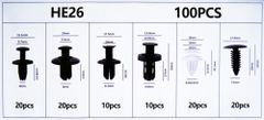 Plastové spojovacie kolíky a príchytky na čalúnenie 100 ks KD10498