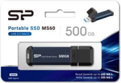 Silicon Power MS60 - 500GB (SP500GBUF3S60V1B), čierna
