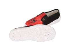 Červeno-čierne detské tenisky/papuče na suchý zips Adaś Spider ZETPOL 27 EU
