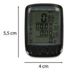 KX4338 Vodotesný tachometer na bicykel 25v1