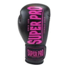 Boxerské rukavice SUPER PRO Combat Gear Champ - čierno/růžové
