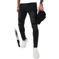 Dstreet Pánske džínsové nohavice RIDA čierne ux4153 s30