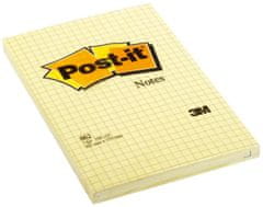 Post-It Bločky Super Sticky - 102 x 152 mm, svetlo žlté, štvorčekované