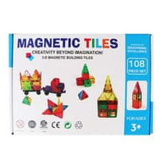 Magnetic Tiles Magnetická stavebnica pre deti sada 108ks - Magnetic Tiles