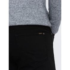 OMBRE Pánske chino nohavice na mieru V1 OM-PACP-0151 čierne MDN124713 XL