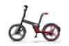 E-MOTION skladací designový elektrobicykel - ebike s vyberateľnou batériou, červeno - čierna farba 