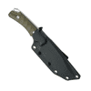 BF-756 OD BLACK LYNX FIXED KNIFE,BLD STAINLESS STEEL D2 STONEWASH,OD GREEN G10 HANDLE