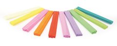 Gimboo Krepový papier - rolka 50 x 200 cm, mix pastelových farieb, 10 ks