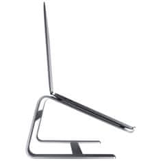 Macally Aluminum laptop stand - Stojan na notebook / Macbook, tmavosivý