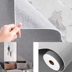 Samolepiaca vinylová umývateľná tapeta na stenu – biela farba, (35 x 500 cm) | WALLPOSH