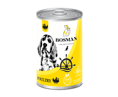 Bosman mokrá konzerva pre psy všetkých plemien s hydinou 12x1240g