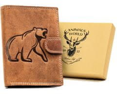 Always Wild Veľká, vertikálna pánska peňaženka z prírodnej kože