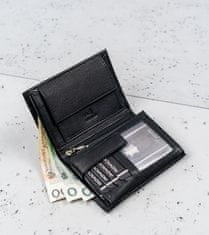 RONALDO Kožená, skladacia pánska peňaženka s úložným priestorom na zips