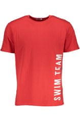 Bikkembergs  Perfektné Pánske Tričko Krátky Rukáv Červená Farba: červená, Veľkosť: XL