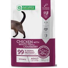 Nature's Protection Cat vreciek. Urinary White Fish and Cranberry 100g