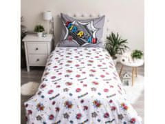 MARVEL COMICS Bavlnená posteľná súprava Spider-Man, detská posteľná bielizeň 140x200cm, OEKO-TEX