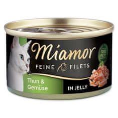 Miamor Konzerva Feine Filets Adult tuniak so zeleninou v želé 100g