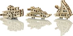 Wooden city 3D puzzle mini súprava Widgets: Lode 28 dielikov
