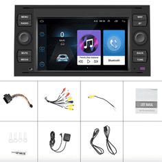 Podofo 2GB RAM Autorádio Ford Focus, Transit, Kuga, MONDEO, GALAXY, FUSION, C-MAX, S-MAX, CONNNECT, Android Rádio Pre FORD s GPS navigáciou, WIFI, Bluetooth