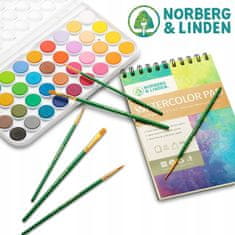 Norberg & Linden Prémiová štartovacia sada na akvarelové maľovanie pre nováčikov a skúsených 43 ks