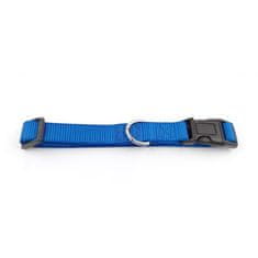 COBBYS PET Nastaviteľný textilný obojok 40-55cm/25mm modrý