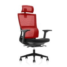 Dalenor Ergonomická kancelárska stolička Grove čierna, sieťovina, červená