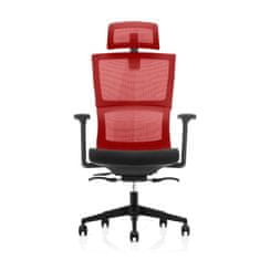 Dalenor Ergonomická kancelárska stolička Grove čierna, sieťovina, červená