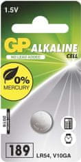 GP Batteries Alkalická gombíková batéria GP 189F (LR54)