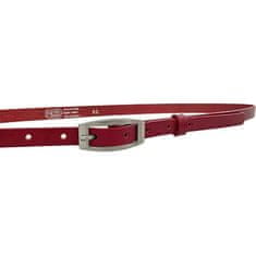 Penny Belts Dámsky kožený opasok 15-2-93 red (Dĺžka opasku 105 cm)