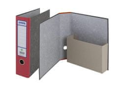 Emba Archivačný vreckový zakladač - A4, kartónový, červený chrbát 7,5 cm, mramorovaný