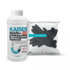 Kaiserman gélový čistič odpadov 1 liter + ochranné rukavice