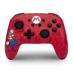 Power A Enhanced Nabíjací bezdrôtový herný ovládač pre Nintendo Switch - Super Mario Here We Go