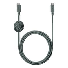 Native Union Kábel USB-C do USB-C Anchor Cable 240W / 300 cm - Slate Green
