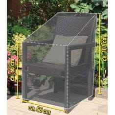 Kinzo Ochranný obal na zahradní židli ED-216800 66 x 66 x 66/107 cm