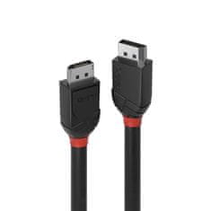 Lindy Kábel DisplayPort M/M 1m, 4K@60Hz, DP v1.2, 21.6Gbit/s, čierny, Black Line