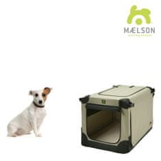 Maelson Prepravka Soft Kennel s popruhmi čierna / béžová vel. 62 x 41 x 41 cm