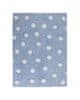 Lorena Canals Pre zvieratá: Prateľný koberec Polka Dots Blue-White 120x160