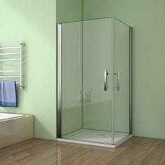 H K Sprchovací kút MELODY A4 100 cm s dvoma jednokrídlovými dverami vrátane sprchovej vaničky