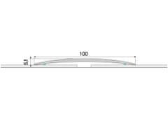 Effector Prechodové lišty A72 - SAMOLEPIACE šírka 10 x výška 0,62 x dĺžka 100 cm - šampaň