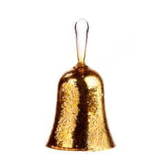 Goodwill Zlatý sklenený zvonček 13 cm