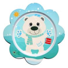 Label-Label Friend Tanier s kvetinovým tvarom - ľadový medveď