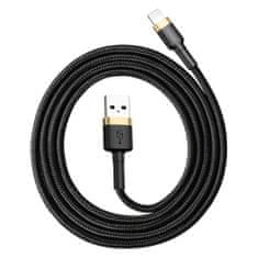 BASEUS Cafule kábel USB / Lightning QC3.0 1m, čierny/zlatý