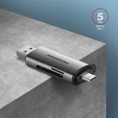 AXAGON CRE-SAC USB-C + A čítačka SD / microSD