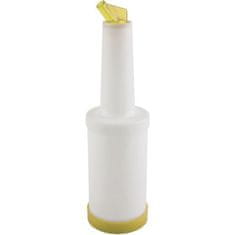 APS Dávkovacia a skladovacia fľaša plast 1 l, žltá