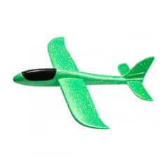Detské hádzací lietadlo - hádzadlá zelené 48CM EPP