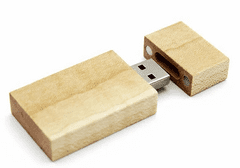 CTRL+C Drevený USB hranol, javor, 8 GB, USB 2.0