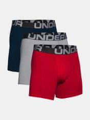 Boxerky UA Charged Cotton 6in 3 Pack-RED L