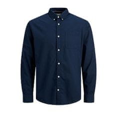 Jack&Jones Pánska košeľa JJEOXFORD Slim Fit 12182486 Navy blazer (Veľkosť M)